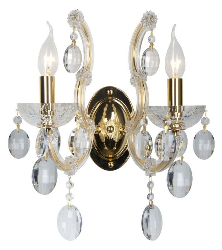Бра Crystal Lux HOLLYWOOD AP2 GOLD бра crystal lux isabel ap2 gold transparent