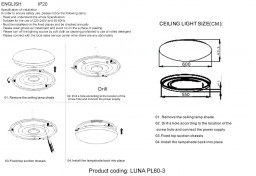 Накладной светильник Crystal Lux LUNA PL60-3