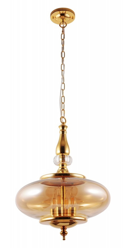 Подвесной светильник Crystal Lux MIEL SP4 GOLD подвесной светильник crystal lux charme sp4 gold transparent