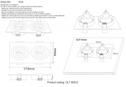 Встраиваемый светильник Crystal Lux CLT 002C2 WH