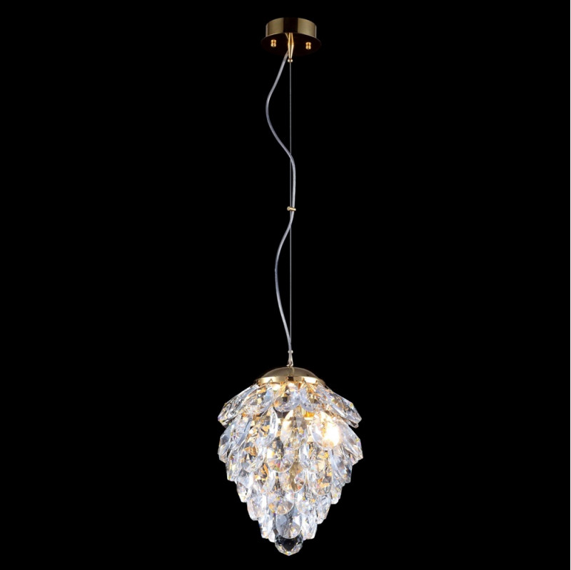 Подвесной светильник Crystal Lux CHARME SP2 GOLD/TRANSPARENT краска для мебели id charme мимоза 0 5 л