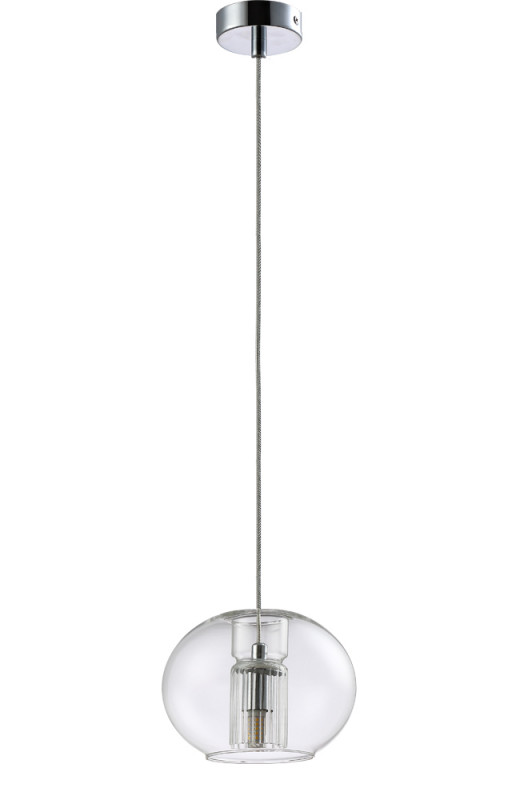 Подвесной светильник Crystal Lux BELEZA SP1 E CHROME подвесной светильник crystal lux beleza sp1 b chrome прозрачный хром