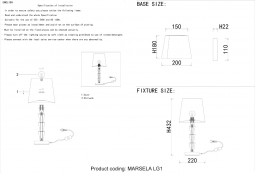 Настольная лампа Crystal Lux MARSELA LG1 NICKEL