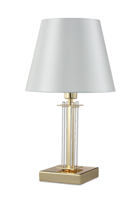 Настольная лампа Crystal Lux NICOLAS LG1 GOLD/WHITE настольная лампа crystal lux francisca lg1 gold cognac