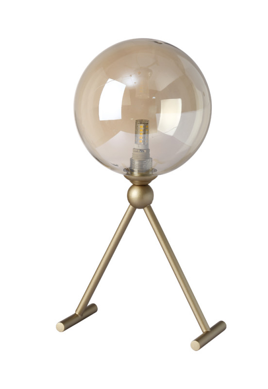 Настольная лампа Crystal Lux FRANCISCA LG1 GOLD/COGNAC бра crystal lux catarina ap1 gold transparent cognac