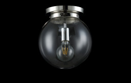 Накладной светильник Crystal Lux MARIO PL1 D250 NICKEL/TRANSPARENTE