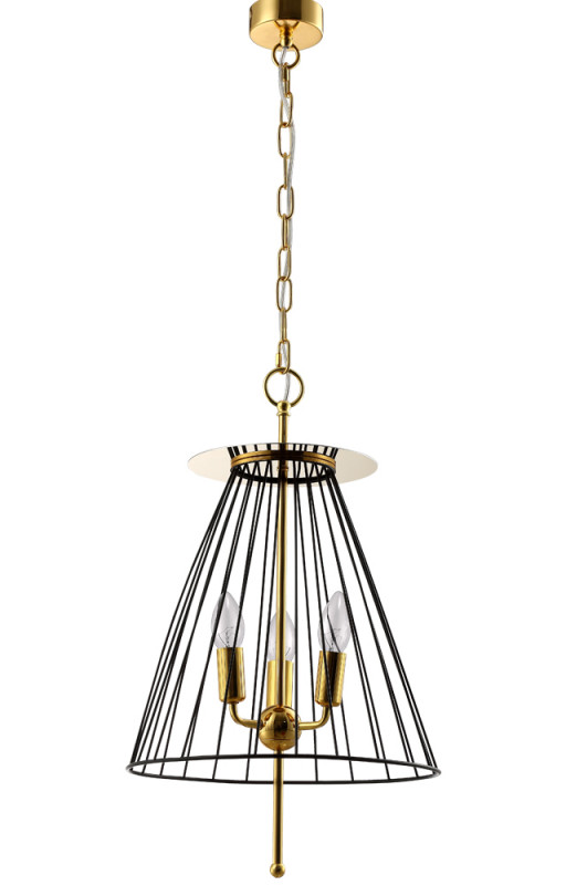 Подвесной светильник Crystal Lux MODESTO SP3 BLACK/GOLD подвесной светильник crystal lux garden sp3 d400 gold золото