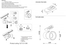 Светильник на шине Crystal Lux CLT 0.31 009 WH-GO