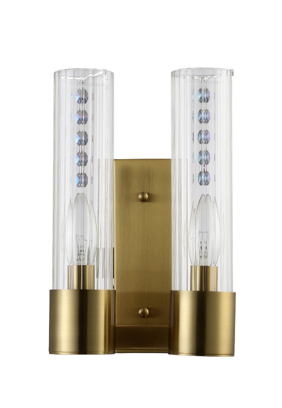 Бра Crystal Lux OTONO AP2 BRASS/TRANSPARENTE настенный светильник crystal lux saragosa ap2 brass transparente прозрачный латунь