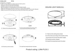 Накладной светильник Crystal Lux LUNA PL35-3