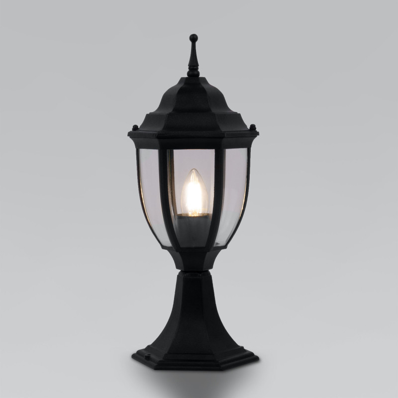 Садово-парковый светильник Elektrostandard Feba S черный (35147/S) светильник столб садово парковый влагозащищенный duwi techno ip54 80 см цвет черный