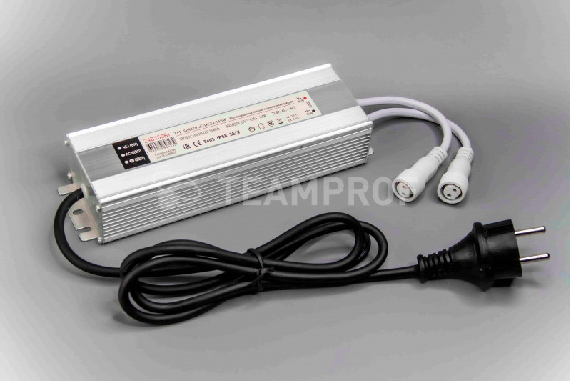 Трансформатор TEAMPROF TPF-SPS220AC/DC24-150W трансформатор 30w с выпрямителем для нитей 24в до 600 led провод белый каучук ip65
