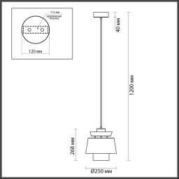 Подвесной светильник Odeon Light 4992/1