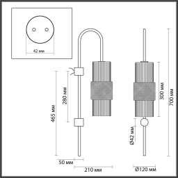 Бра Odeon Light 5019/1W