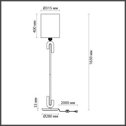 Торшер Odeon Light 5410/1F