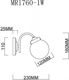 Бра MyFar MR1760-1W