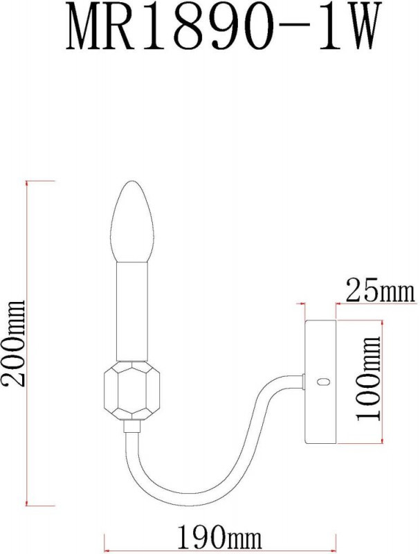 Бра MyFar MR1890-1W
