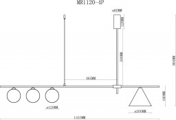 Подвесной светильник MyFar MR1120-4P