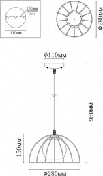 Подвесной светильник MyFar MR1270-P