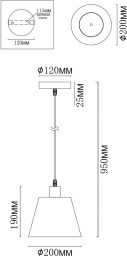Подвесной светильник MyFar MR1340-1P