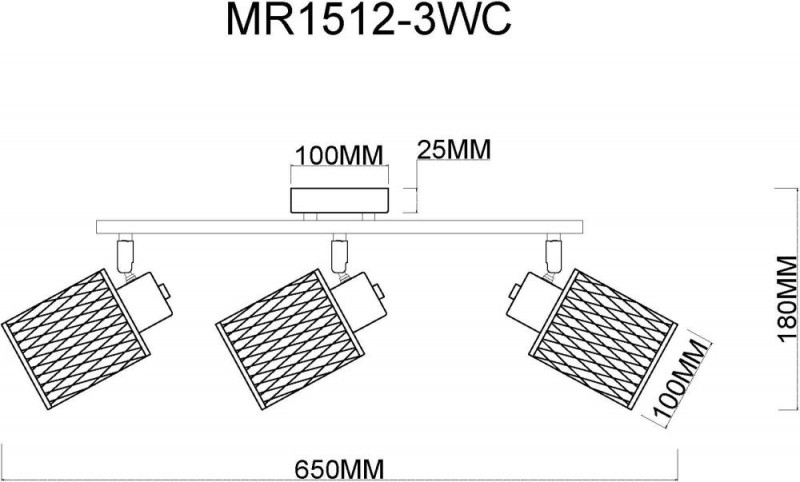 Спот MyFar MR1512-3WC