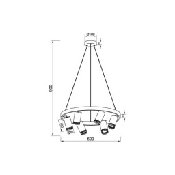 Подвесная люстра Vele Luce VL5784P06