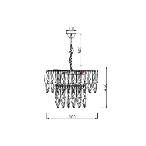 Каскадная люстра Vele Luce VL1814L06