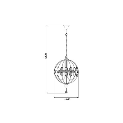 Подвесная люстра Vele Luce VL3024P06