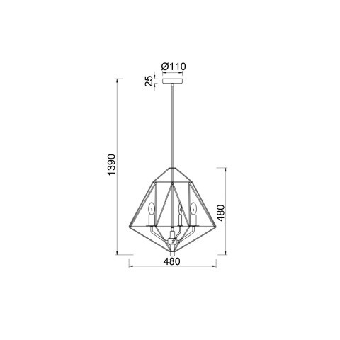 Подвесная люстра Vele Luce VL4022P03