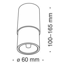 Накладной светильник Maytoni Technical C033WL-01WB