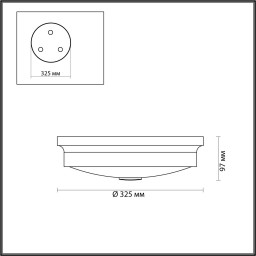 Накладной светильник Odeon Light 4825/3C