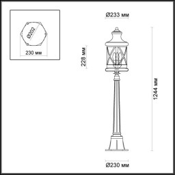 Садово-парковый светильник Odeon Light 4045/3F