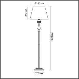 Торшер Odeon Light 3393/1F