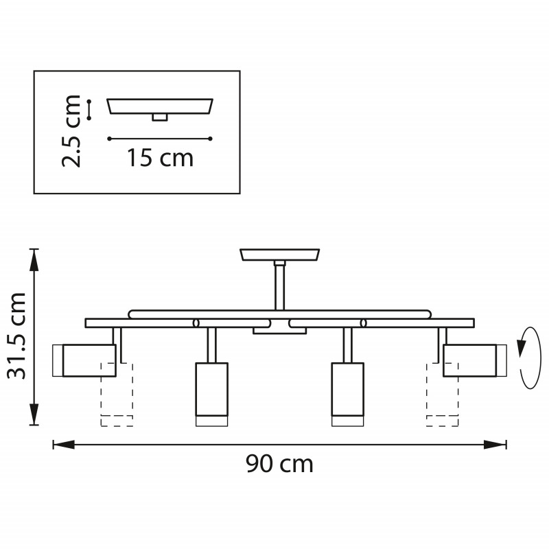 Люстра на штанге Lightstar LR7183680