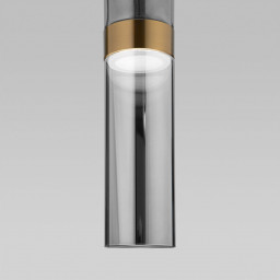 Подвесной светильник Eurosvet 50244/1 LED латунь/дымчатый