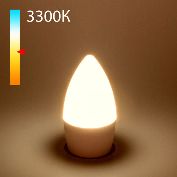 Светодиодная лампа Elektrostandard Свеча СD LED 6W 3300K E27 (BLE2760) свеча античная 2 3х 25 см лакированная металлик