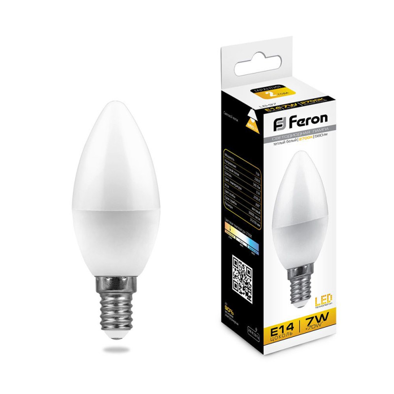 Светодиодная лампа Feron 25475 лампочка светодиодная feron lb 213 25895 230v 24w g13 t8 6400k упаковка 25 шт