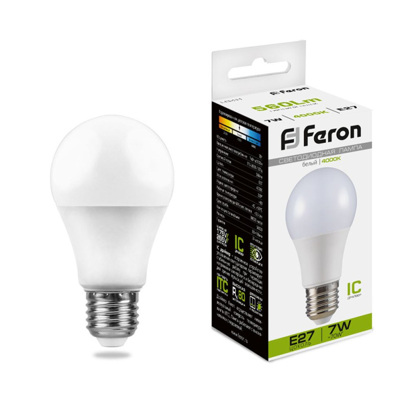 Светодиодная лампа Feron 25445 лампочка светодиодная feron lb 213 25895 230v 24w g13 t8 6400k упаковка 25 шт