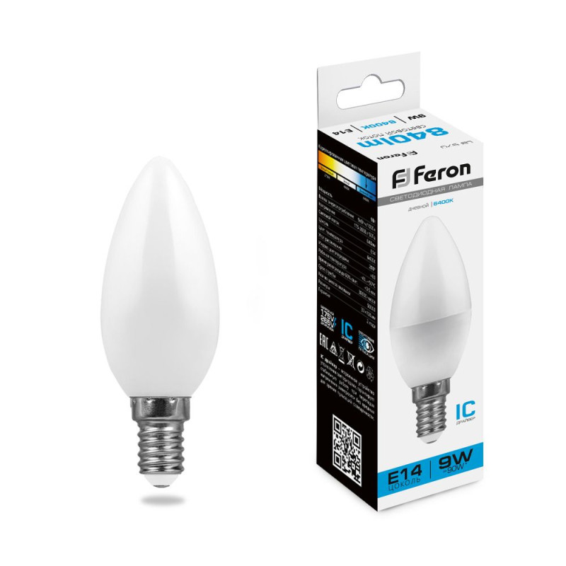 Светодиодная лампа Feron 25800 лампочка светодиодная feron lb 213 25895 230v 24w g13 t8 6400k упаковка 25 шт