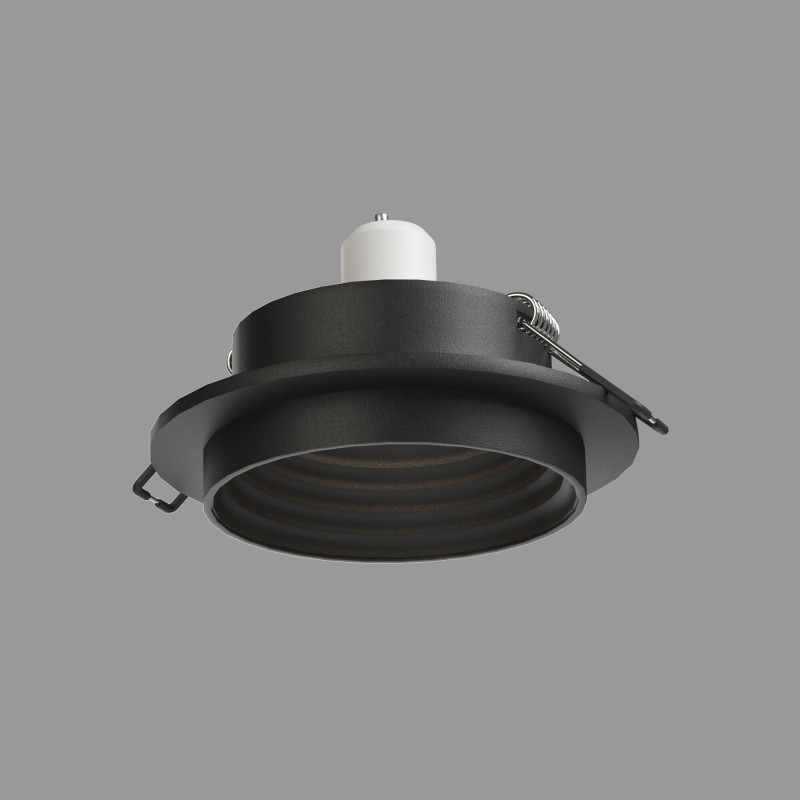 Встраиваемый светильник Elektrostandard 25007/01 GU10 чёрный спот встраиваемый поворотный elektrostandard divorio gu5 3 35 вт цвет чёрный серебро