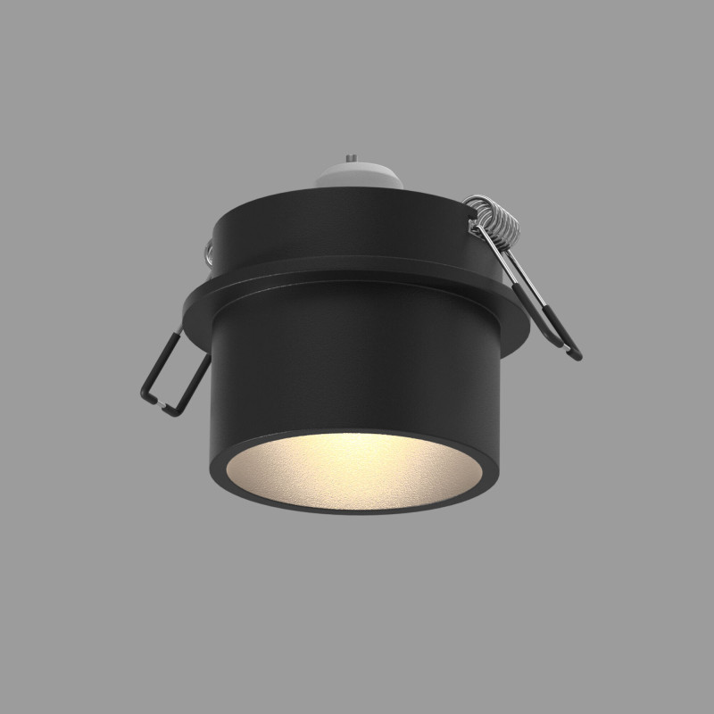 Встраиваемый светильник Elektrostandard 25004/01 GU10 чёрный подсветка для зеркала inspire lizz 5 ламп чёрный