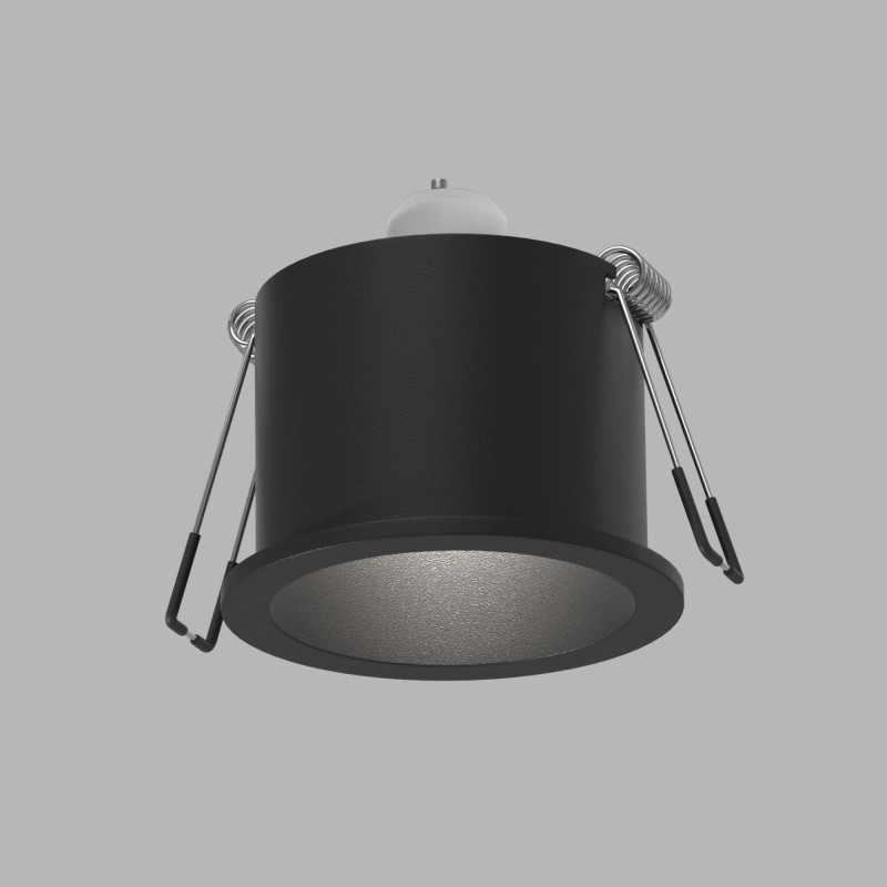 Встраиваемый светильник Elektrostandard 25002/01 GU10 чёрный подсветка для зеркала inspire lizz 5 ламп чёрный
