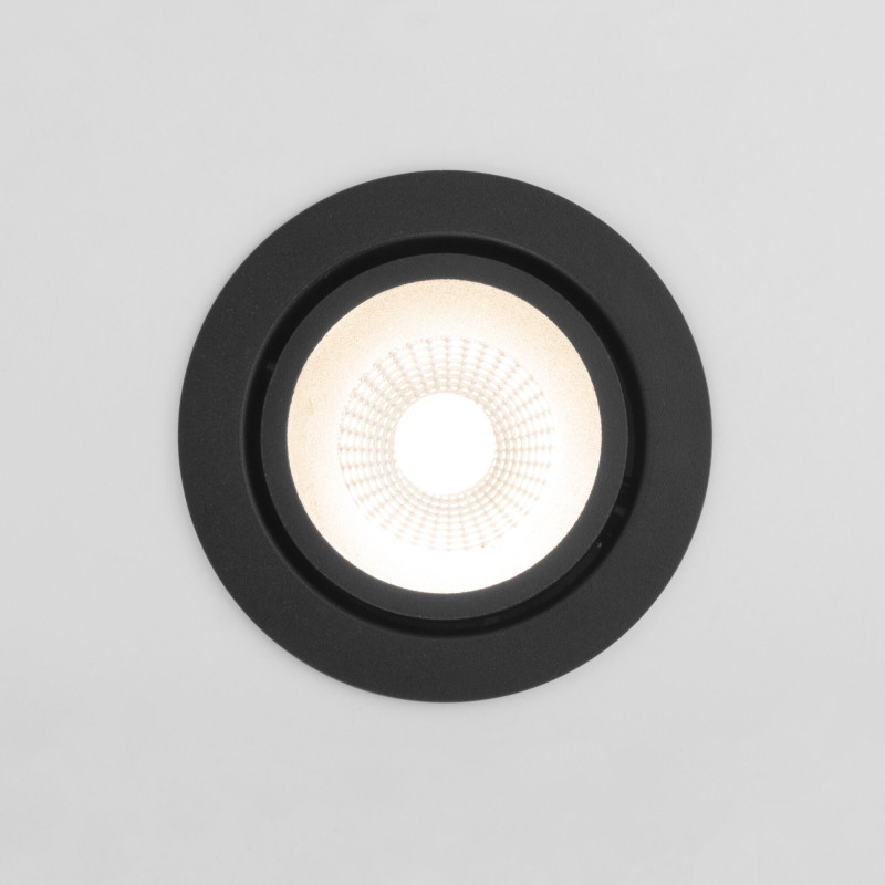 Встраиваемый светильник Elektrostandard 15267/LED 7W 3000K BK/BK черный/черный