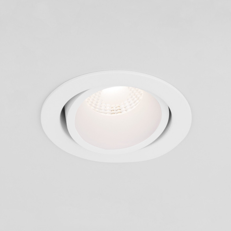 цена Встраиваемый светильник Elektrostandard 15267/LED 7W 3000K WH/WH белый/белый