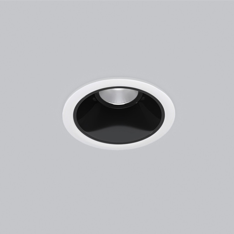 Встраиваемый светильник Elektrostandard 25081/LED 8W 4200K белый/чёрный жемчуг цена и фото