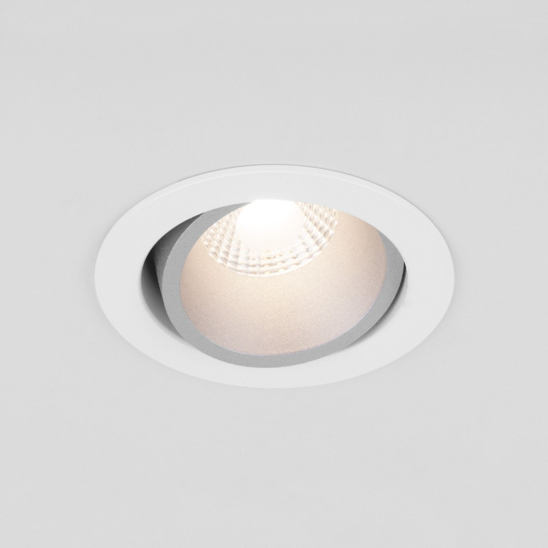 Встраиваемый светильник Elektrostandard 15267/LED 7W 4200K WH/SL белый/серебро бра elektrostandard poli mrl 1016 белый серебро