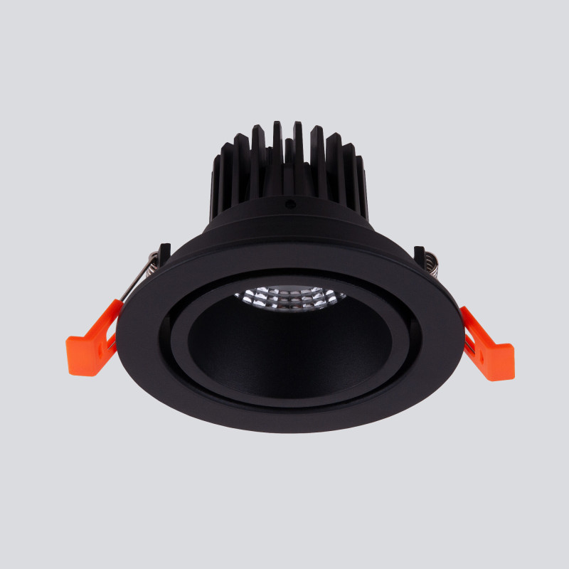Встраиваемый светильник Elektrostandard 15267/LED 7W 4200K BK/BK черный/черный светильник elektrostandard klips a050527 dlr031 15w 4200k