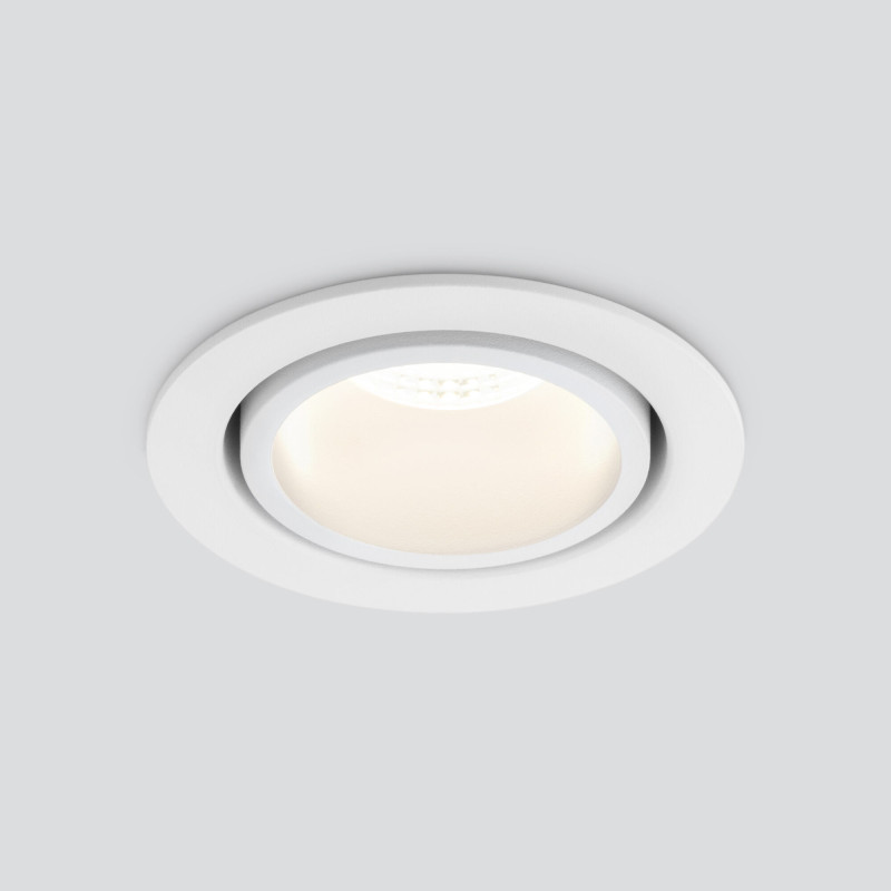 цена Встраиваемый светильник Elektrostandard 15267/LED 7W 4200K WH/WH белый/белый