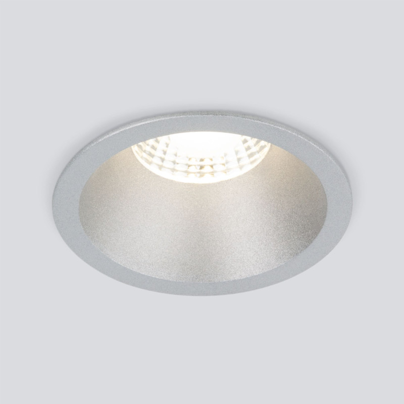 Встраиваемый светильник Elektrostandard 15266/LED 7W 4200K SL серебро мебельный светодиодный светильник uniel uli l02 7w 4200k sl 05086