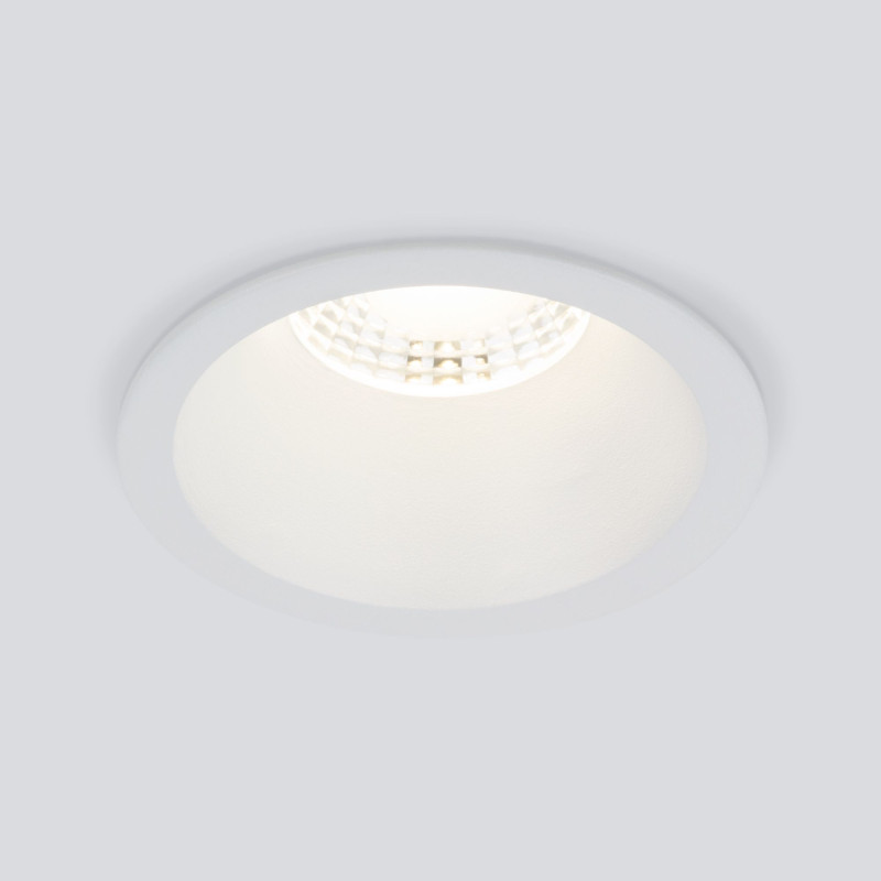 Встраиваемый светильник Elektrostandard 15266/LED 7W 4200K WH белый потолочный светодиодный светильник elektrostandard dls025 7w 4200k белый 4690389148453